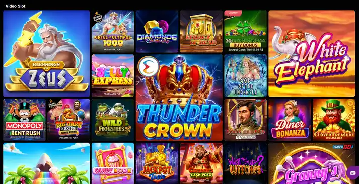 Video slot disponibili su GratoWin Casino con RTP alto e funzioni speciali
