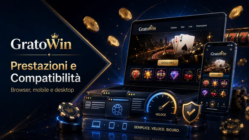 Prestazioni di GratoWin su browser mobile - velocità di caricamento e compatibilità dispositivi